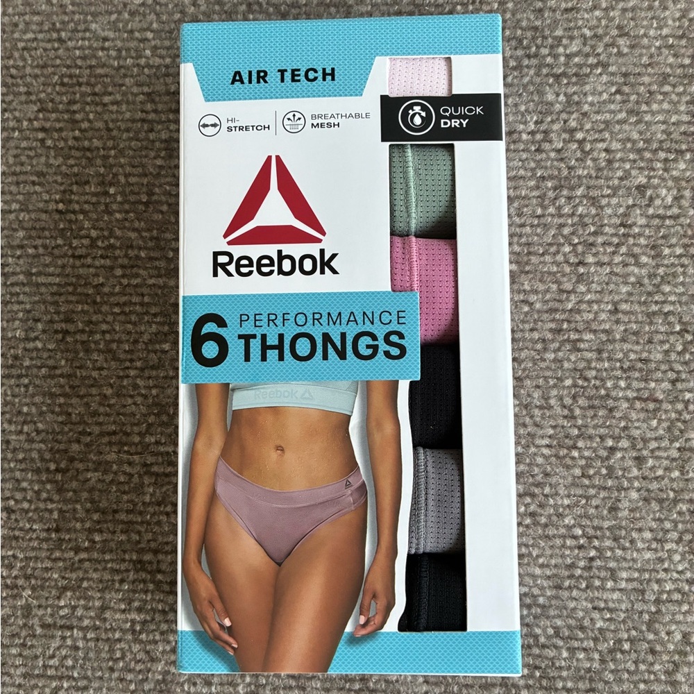 Reebok Air Tech Performance Thongs 6-Pack